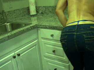 Fucking big titty wifey kitchen POV