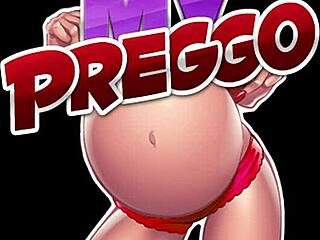PREGNANT JANETTA'S SEXY STRIPTEASE AND MASTURBATION