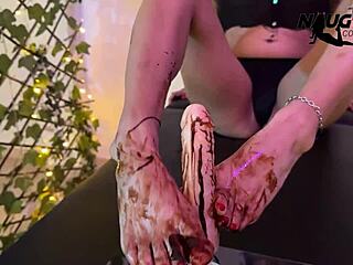 you love these latina feet covered in chocolate, don't you deepthroat slut? 😈🍫👣