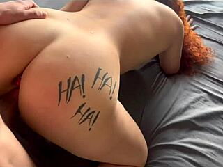 naughty redhead sucks huge cock and begs for creampie!