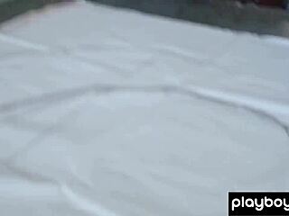 petite american blondie rachel harris bares her huge natural tits seductively