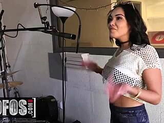 damn latina selena santana gets banged sloppy in studio group