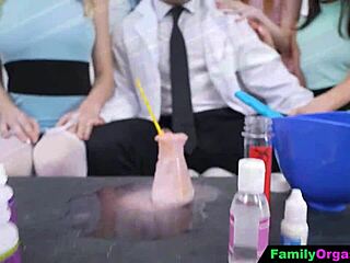 Powerpuff Daughters Ride Pervert Stepdad's Cock In Family Orgy Cosplay