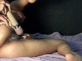 Surprising stepsis with wand massage intense orgasm pussy fuck