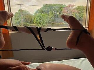 What a thrill masturbating while everyone walks by comment what you'd do from below