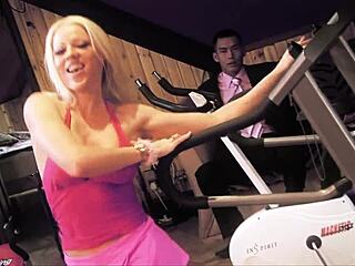 blonde milf in gym lingerie seducin my asian stepson... he's lickin my pussy now ugh!!