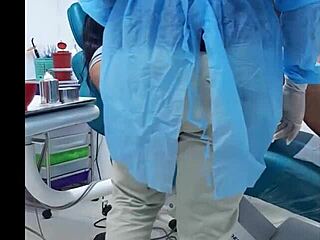 who knew dentist visit ends with huge cock down my throat!!