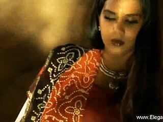 Sweet Indian MILF teases with sensual striptease and dance