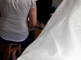 Teacher grades homework while friend and I finger panties to dirty orgasm