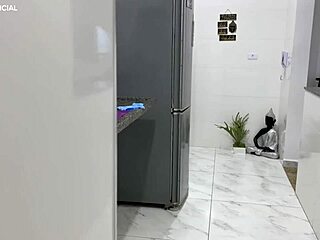 brazilian maid teases boss in tiny shorts voyeur fetish style