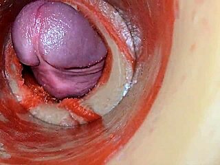 Juicy Pussy Swallows Huge Creampie in Deep Internal View