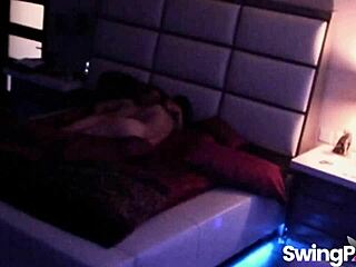 Watch horny swingers swap wives for hardcore orgy pounding in every position across the room.