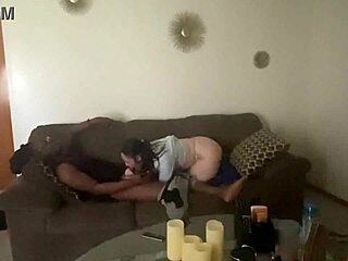 Blonde Teen Gags Desperately on Monster Cock Like Lifeline