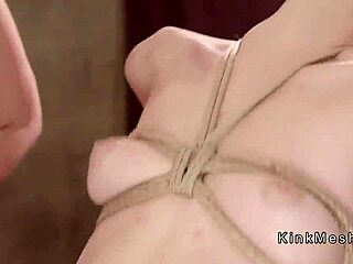 tied milf + teen throatfucked hard 😩🔗💦