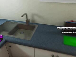 khaterine house party 2020 gameplay feels hotter with glasses on.