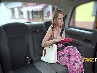 Beautiful Blonde Pays For Taxi With Tight Pussy Fuck In Backseat!