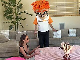 brunette mystic christina tongues my magic crystal balls hard