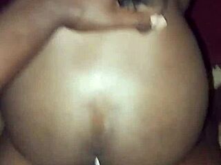 kenyan lady spanks her wet pussy on my dick in creamy ride