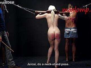 oww he canes my tiny blonde ass so sadistically hard