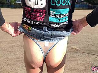 miniskirt boots slut climaxes hard with deep anal vibrator outdoors on secretgakuen