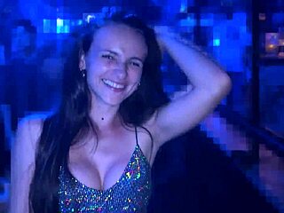 pretty whore dances panty-free outdoors begging guys to fuck