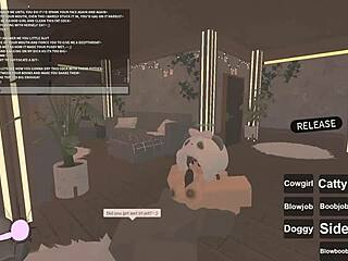 first time roblox amateur bends over for sneaky anal tease
