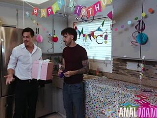 LIV'S BIRTHDAY WISH: STEPMOM POUNDED BY STEPSON IN NASTY ANAL TITSFUCK