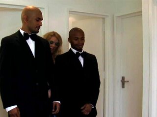 Slutty Milf Stacey Saran Takes Two Monster Cocks
