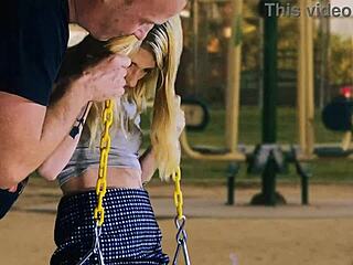 hazel haze's tight ass fucked hard on swing