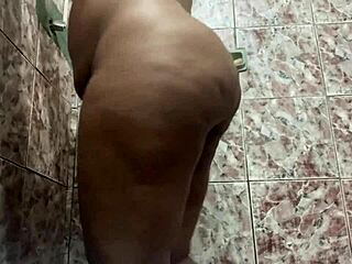 Hidden Cam Catches GF's Huge BBW Ass in Sheer See-Through Tease