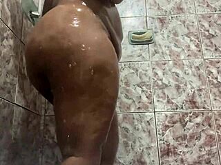 Hidden Cam Catches GF's Huge BBW Ass in Sheer See-Through Tease