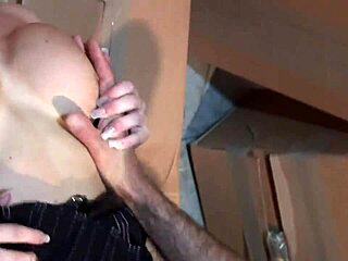 blonde stepmom cindy behr in fishnets rides monster cock while licking balls 😘💦