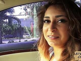 Hot Teen Sarai Rides Cock for Hitchhiker Pickup Fuck