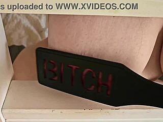 Halloween spanking my huge tits nipples and fat ass hard