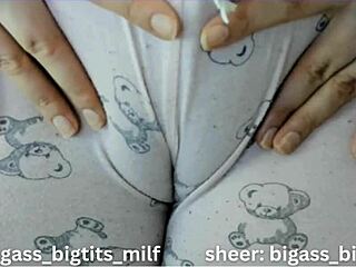 colombian milf flaunts huge cameltoe in tight pajama bottoms!