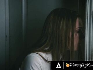 Mommy's girl almost caught. Stacked MILF Chanel Preston fucks stepbae’s hot teacher.