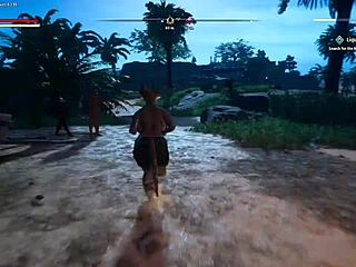 Furry futanari awakens carnal instincts in casual pc game play