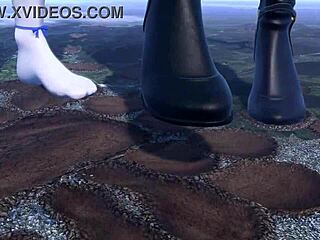 Two Giantesses Crush Tiny City Under Huge Feet