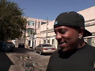 punk babe strips fishnets before black cock wrecks shaved pussy