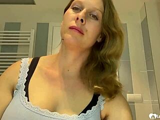 next-door mom strips and rips clothes to tease her huge tits