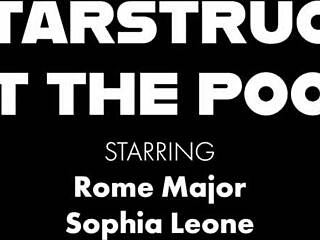 rome major pounds sophia leone's tight bikini pussy deep wet