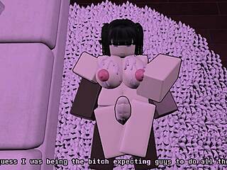 Black Dude Overpowered by Dominant Asian Chick in Hilarious Roblox Rule34 Domination