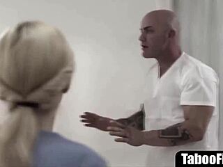 blonde teen tricked into fucking old masseuse's husband during rubdown