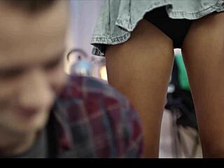 bestie freezes hot teen for squirting pussy orgasms dorm fun?