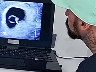 corno husband humiliated as skinny redhead wife fucks old doctor at hospital