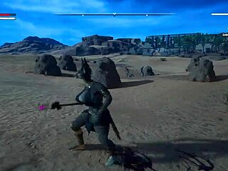 Furry futanari awakens carnal instincts in casual pc game play