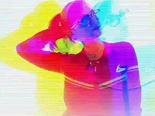 freeze frame on those twin partners' huge natural tits and bouncing boobs in slow motion