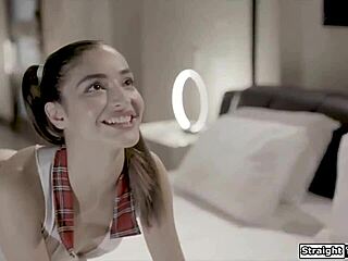 horny client rams petite teen robot anal deep