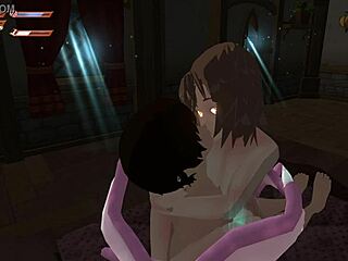 femdom succubus at university drains your monster cock dry in hentai anime