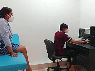 Hey, that perverted doc can't resist this horny teen patient's wet pussy right?